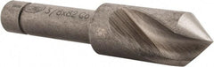 Keo - 3/8" Head Diam, 1/4" Shank Diam, 1 Flute 82° Cobalt Countersink - Bright Finish, 1-3/4" OAL, Single End - Best Tool & Supply