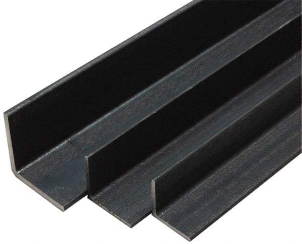 Made in USA - Low Carbon Steel, 1/8 Inch Thick Wall, Angle Iron - 2 Inch Wide x 2 Inch High x 80 Inch Long - Best Tool & Supply