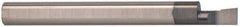 Accupro - 0.05" Min Bore Diam, 0.3" Max Bore Depth, 1/8 Shank Diam, Boring Bar - Right Hand Cut, Solid Carbide, TiAlN Finish - Exact Industrial Supply