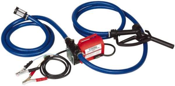 Tuthill - 10 GPM, 3/4" Hose Diam, Pump - 3/4" Inlet, 3/4" Outlet, 12 Volts, 8' Hose Length, 1/5 hp - Best Tool & Supply