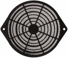 Made in USA - 120mm High x 120mm Wide x 11.2mm Deep, Tube Axial Fan Air Filter Assembly - 93% Capture Efficiency, Polyurethane Foam Media, 175°F Max, 45 Pores per Inch, Use with 120mm Square Tube Axial Fans - Best Tool & Supply