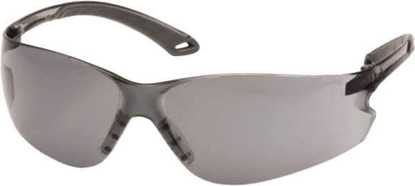 PYRAMEX - Gray Lenses, Frameless Safety Glasses - Anti-Fog, Scratch Resistant, Gray Polycarbonate Frame, Size Universal, Wrap Around - Best Tool & Supply