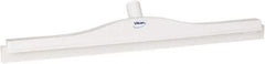 Vikan - 20" Rubber Blade Floor Squeegee - Double Edge, White, Plastic Holder - Best Tool & Supply