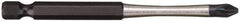 Milwaukee Tool - #2 Phillips Screwdriver Bit - 1/4" Hex Drive, 3-1/2" OAL - Best Tool & Supply