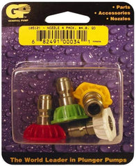 Value Collection - 5,000 psi Fixed, Quick Disconnect Pressure Washer Nozzle - 4.5mm Orifice Diam, 1/4" Thread - Best Tool & Supply