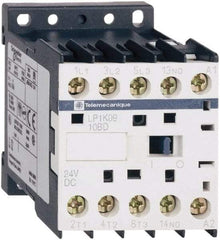 Schneider Electric - 3 Pole, 24 Coil VDC, 16 Amp at 690 VAC, 20 Amp at 440 VAC and 9 Amp at 440 VAC, Nonreversible IEC Contactor - BS 5424, CSA, IEC 60947, NF C 63-110, RoHS Compliant, UL Listed, VDE 0660 - Best Tool & Supply