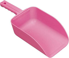 Remco - 82 oz Pink Polypropylene Flat Bottom Scoop - 5.9" Wide x 3.3" Deep Bowl, 15.1" OAL - Best Tool & Supply