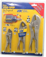 Irwin - 4 Piece Locking Plier Set - Comes in Display Card - Best Tool & Supply