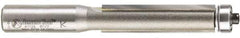 Amana Tool - 1/2" Cut Diam, 2" Length of Cut, 2 Flute Flush Trim Edge Profile Router Bit - Carbide-Tipped, 1/2" Shank Diam, 4-1/4" OAL, Uncoated - Best Tool & Supply