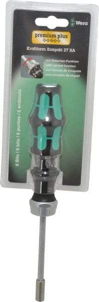 Wera - Mini-Ratchet Bit Screwdriver Kit - Hex, Ergonomic - Best Tool & Supply