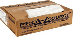 PRO-SOURCE - 1.25 mil Thick, Heavy-Duty Trash Bags - 33" Wide x 39" High, Clear - Best Tool & Supply