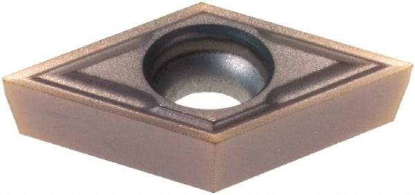 Sumitomo - DCGT21.50 EFM Grade AC530U Carbide Turning Insert - TiAlN/AlCrN Finish, 55° Diamond, 1/4" Inscr Circle, 3/32" Thick, 0.0039" Corner Radius - Best Tool & Supply