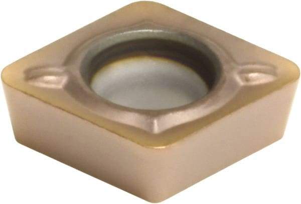 Sumitomo - CPMT21.51 ESU Grade AC520U Carbide Turning Insert - TiAlN/AlCrN Finish, 80° Diamond, 1/4" Inscr Circle, 3/32" Thick, 1/64" Corner Radius - Best Tool & Supply