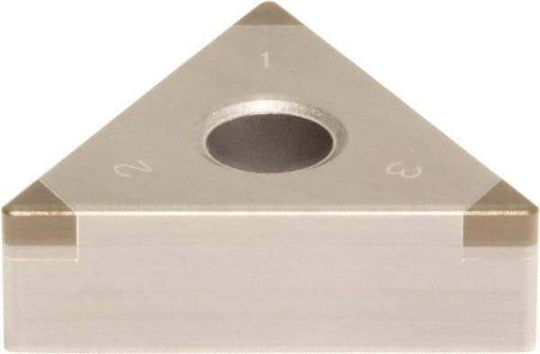 Sumitomo - 3NU-TNGA332 Grade BN7500 PCBN Turning Insert - Uncoated, 60° Triangle, 3/8" Inscr Circle, 3/16" Thick, 1/32" Corner Radius - Best Tool & Supply