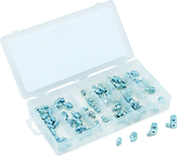 70 Pc. Grease Fitting Assortment - Contains: straight; 45 degree and 90 degree - Best Tool & Supply