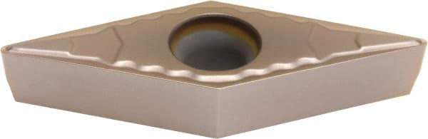 Sumitomo - VBMT332 ELU Grade T3000Z Cermet Turning Insert - TiN/AlN Finish, 35° Diamond, 3/8" Inscr Circle, 3/16" Thick, 1/32" Corner Radius - Best Tool & Supply