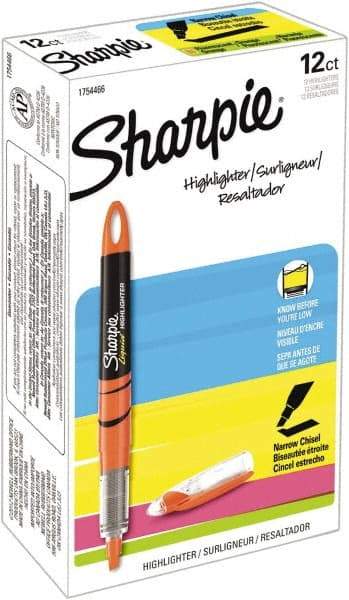 Sharpie - Fluorescent Orange Highlighter - Chisel Tip, AP Nontoxic Ink - Best Tool & Supply