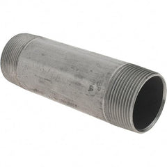 Value Collection - 1-1/2" Diam x 5-1/2" Long Steel Black Pipe Nipple - Threaded - Best Tool & Supply