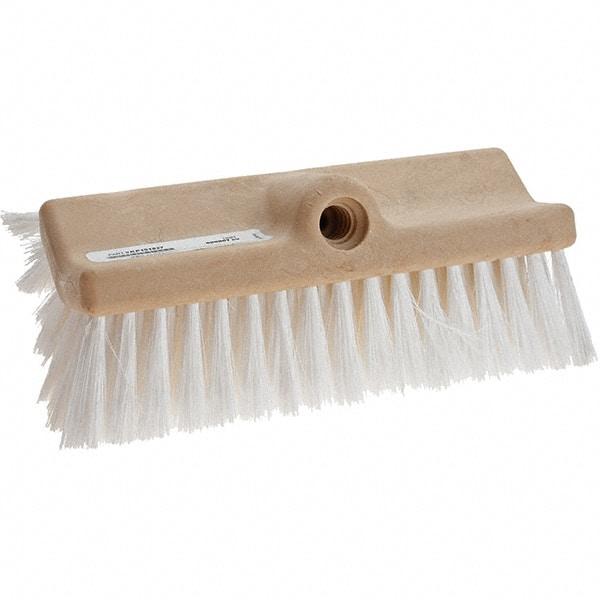 Weiler - Synthetic Scrub Brush - 10" Long Head, White - Best Tool & Supply