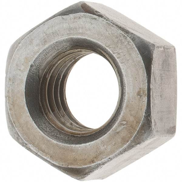 Value Collection - 1/2-13 UNC Steel Right Hand Heavy Hex Nut - 7/8" Across Flats, 31/64" High, Uncoated, 2B Class of Fit - Best Tool & Supply