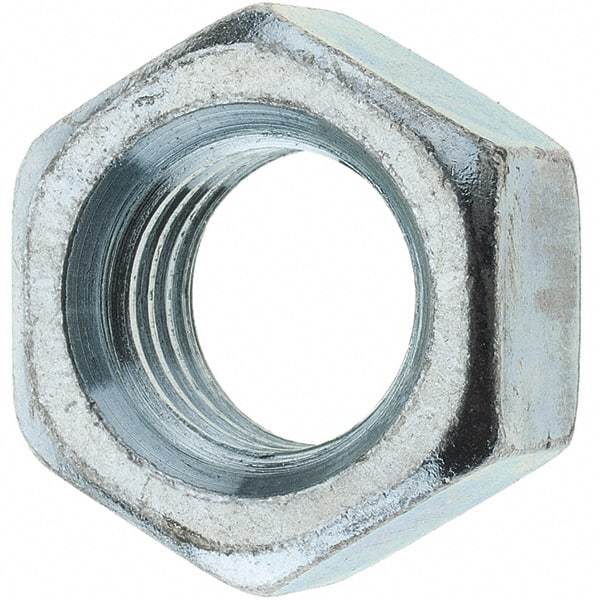 Value Collection - 3/4-10 UNC Steel Right Hand Hex Nut - 1-1/8" Across Flats, 0.6406" High, Zinc-Plated Finish - Best Tool & Supply