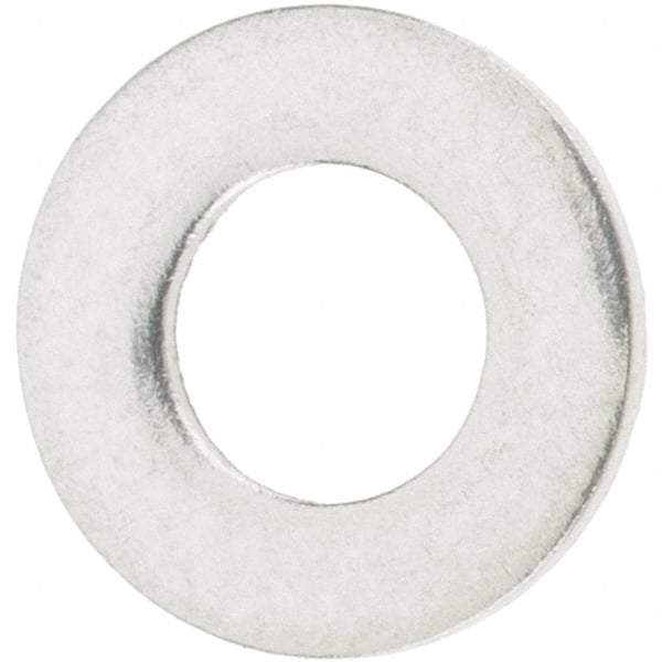 Value Collection - #8 Screw, Grade 18-8 Stainless Steel Standard Flat Washer - 3/16" ID x 7/16" OD, 0.049" Thick - Best Tool & Supply