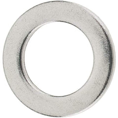 Value Collection - 3/8" Screw, Grade AN960 Stainless Steel Standard Flat Washer - 0.39" ID x 5/8" OD, 0.063" Thick, Passivated Finish, Meets Military Specifications - Best Tool & Supply