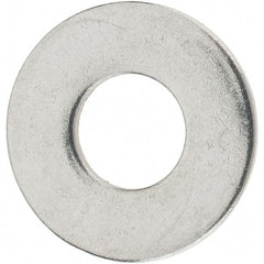 Value Collection - 1/4" Screw, Grade 18-8 Stainless Steel Flat Washer - 0.312" ID x 0.734" OD, 0.065" Thick - Best Tool & Supply