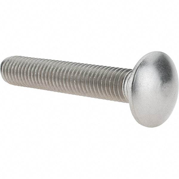 Value Collection - 1/2-13 UNC 3" Length Under Head, Standard Square Neck, Carriage Bolt - 18-8 Stainless Steel, Uncoated - Best Tool & Supply