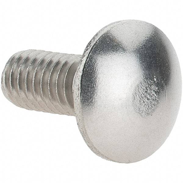 Value Collection - 5/16-18 UNC 3/4" Length Under Head, Standard Square Neck, Carriage Bolt - 18-8 Stainless Steel, Uncoated - Best Tool & Supply