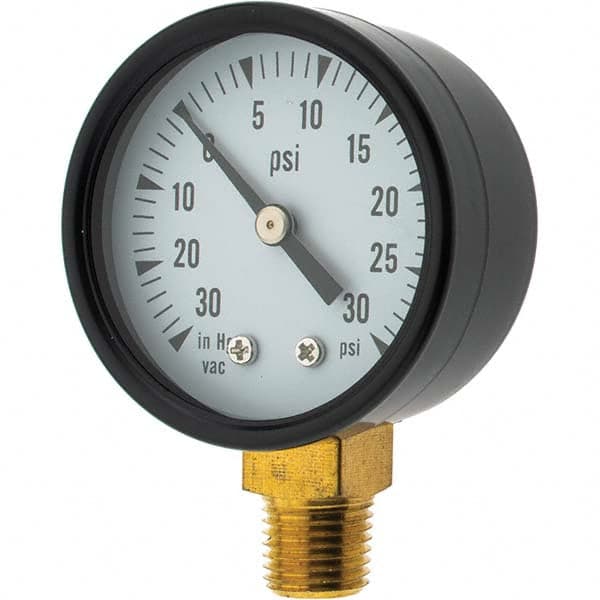 Value Collection - Vacuum Gauges Type: Analog Vacuum Gauge Thread Size: 1/4 - Best Tool & Supply