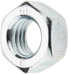 Value Collection - M14x2.00 Metric Coarse Steel Right Hand Hex Nut - 22mm Across Flats, 11mm High, Zinc-Plated Finish - Best Tool & Supply