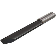 Iscar - 5mm Min Bore Diam, 15mm Max Bore Depth, 5mm Shank Diam, Profile Boring Bar - 0.008" Corner Radius, Left Hand Cut, Solid Carbide, TiAlN/TiN Finish - Exact Industrial Supply