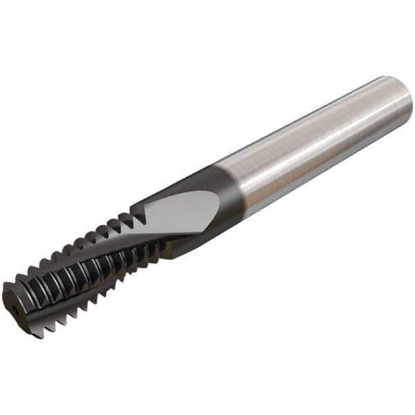 Iscar - ISO, 0.1772" Cutting Diam, 3 Flute, Solid Carbide Helical Flute Thread Mill - Internal Thread, 10.1mm LOC, 58mm OAL, 6mm Shank Diam - Best Tool & Supply