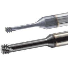 Iscar - M8x1.25 ISO, 0.2362" Cutting Diam, 3 Flute, Solid Carbide Helical Flute Thread Mill - Internal Thread, 20mm LOC, 58mm OAL, 6mm Shank Diam - Best Tool & Supply