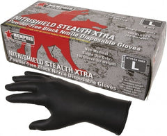 MCR Safety - Size M, 6 mil, Powder Free Nitrile Disposable Gloves - Best Tool & Supply