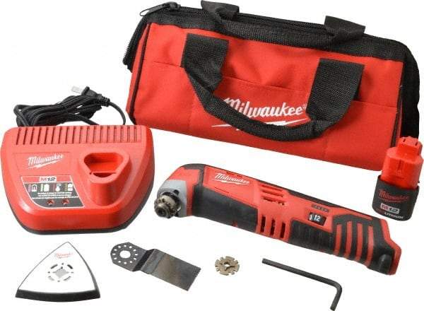 Milwaukee Tool - 12 Volt Cordless Multi Tool Kit - 5,000 to 20,000 RPM, Battery Included - Best Tool & Supply