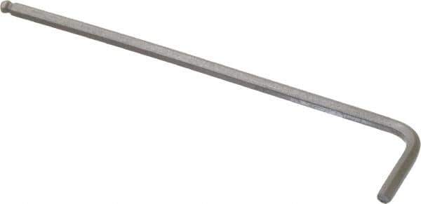 Paramount - 7/64" Hex, Long Arm, Ball End Hex Key - 3-9/16" OAL, Steel, Inch System of Measurement - Best Tool & Supply