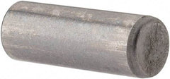 Made in USA - 5mm Diam x 14mm Pin Length Alloy Steel Standard Dowel Pin - Bright Finish, C 47-58 & C 60 (Surface) Hardness, 1 Beveled & 1 Rounded End - Best Tool & Supply