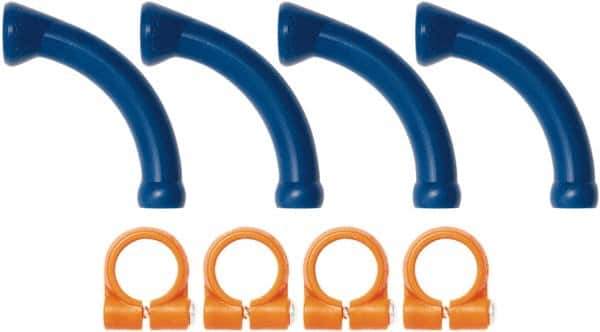 Loc-Line - 1/4" Hose Inside Diam, Coolant Hose Extended Elbow - For Use with Loc-Line Modular Hose System - Best Tool & Supply