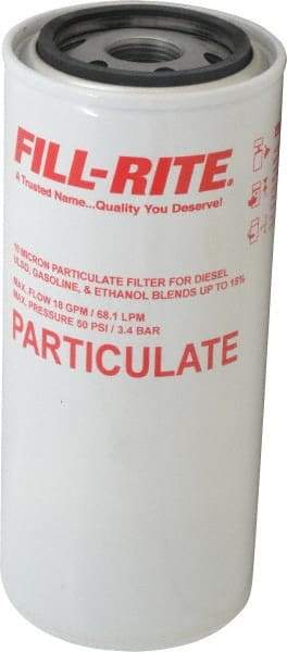 Tuthill - 1 Inlet Size, 3-5/8 Outlet Size, 18 GPM, Pump Filter - 8-1/2 Long, 10 Micron Mesh, Cast Iron - Best Tool & Supply