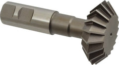 Keo - 2-1/4° 2-1/4" Cut Diam, 3/4" Cut Width, 7/8" Shank, High Speed Steel Double-Angle Cutter - Best Tool & Supply