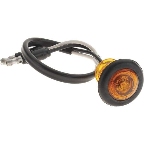 Truck-Lite - 3/4" Long, 0.05 Amp, LED Side Marker Light Kit - 12 Volts, Yellow - Best Tool & Supply