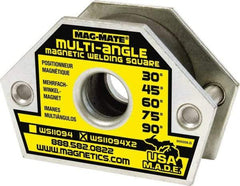 Mag-Mate - 4-3/8" Wide x 1-9/16" Deep x 3" High Ceramic Magnetic Welding & Fabrication Square - 110 Lb Average Pull Force - Best Tool & Supply