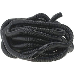 Value Collection - 0.95" ID, Black/Gray Nylon Corrugated Cable Sleeve - 50' Coil Length, -40 to 300°F - Best Tool & Supply