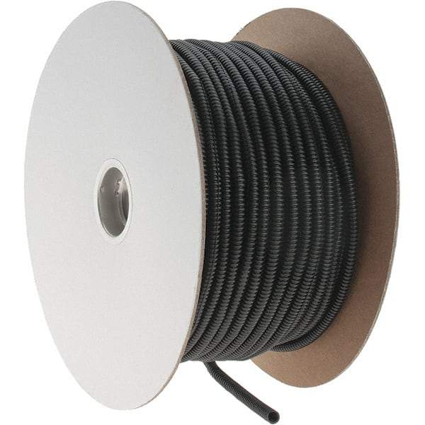 Value Collection - 0.27" ID, Black Polyethylene Corrugated Cable Sleeve - 250' Coil Length, -40 to 200°F - Best Tool & Supply