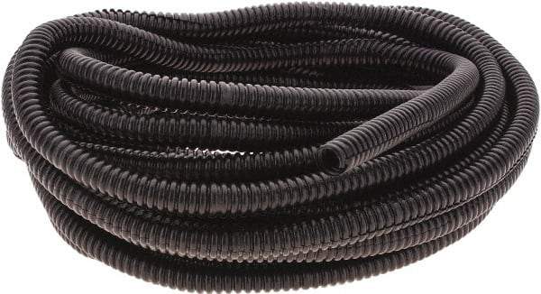 Value Collection - 25' Long, Flexible Wire Loom Conduit - Plastic, 1/4" ID - Best Tool & Supply