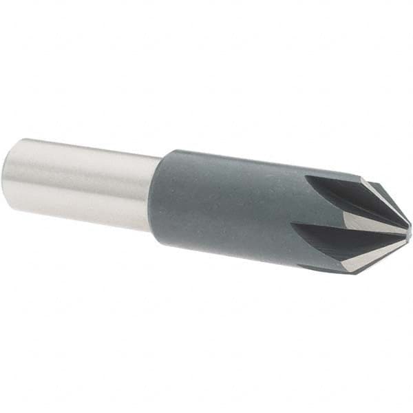 Value Collection - 5/8" Head Diam, 1/2" Shank Diam, 6 Flute 82° High Speed Steel Countersink - Best Tool & Supply