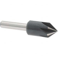 Value Collection - 1/2" Head Diam, 1/4" Shank Diam, 6 Flute 82° High Speed Steel Countersink - Best Tool & Supply