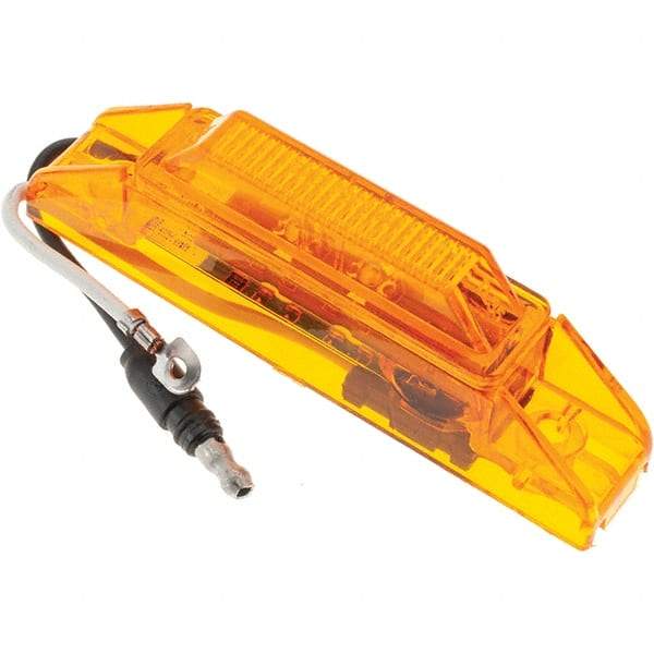 Truck-Lite - 4" Long, 0.05 Amp, LED Side Marker Light Kit - 12 Volts, Yellow - Best Tool & Supply